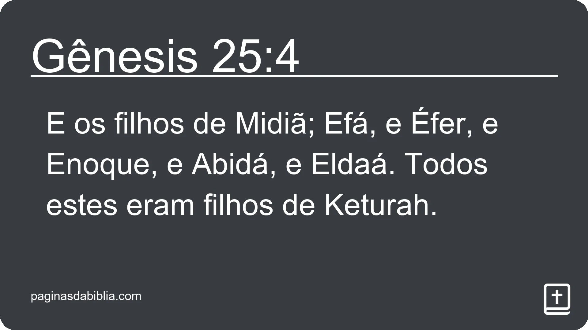 Gênesis 25:4