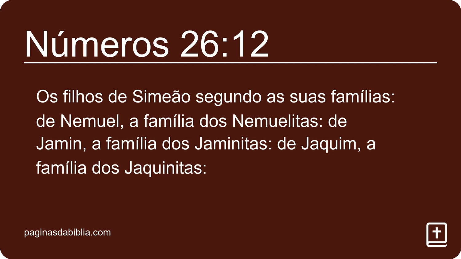 Números 26:12