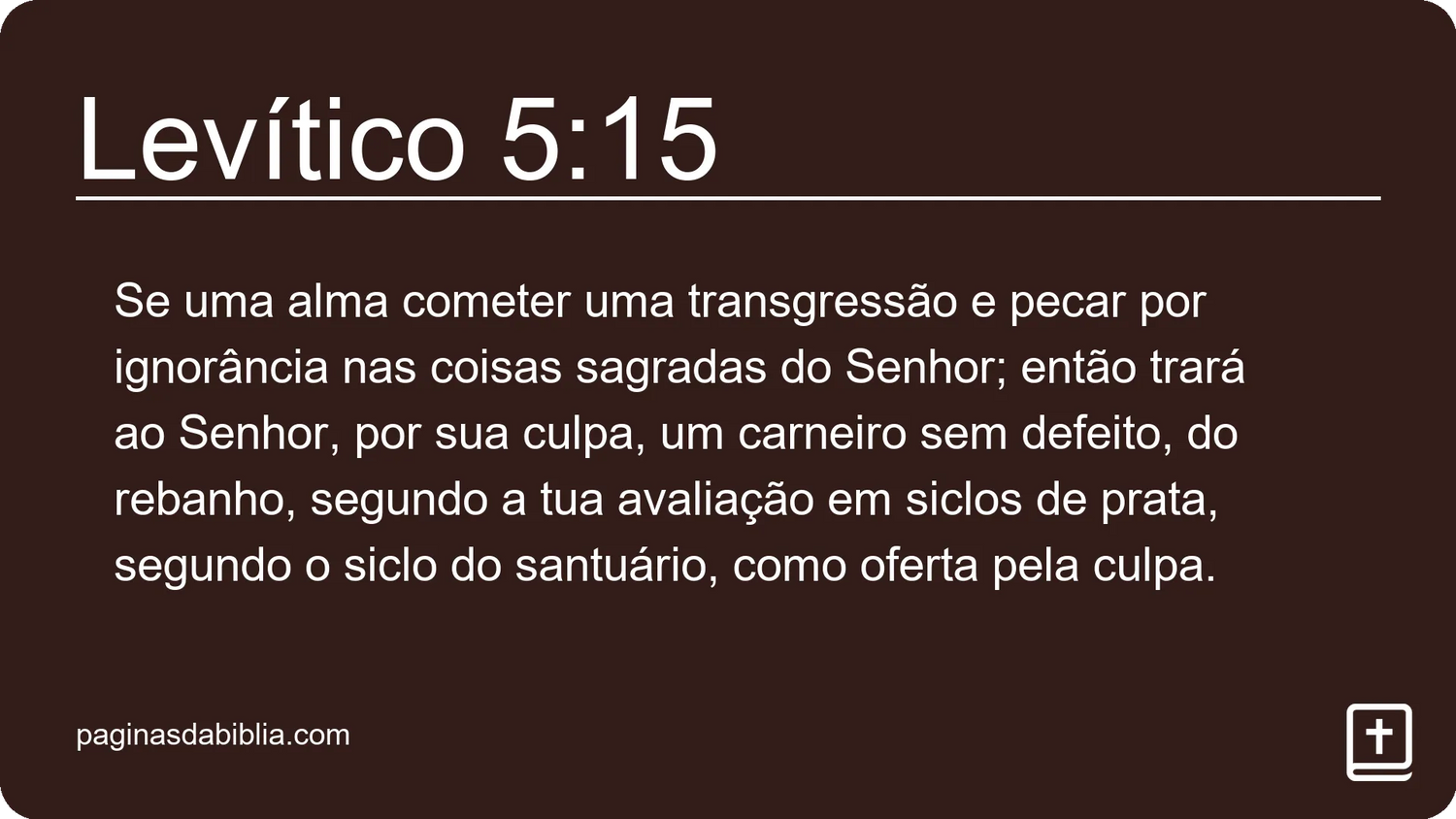 Levítico 5:15