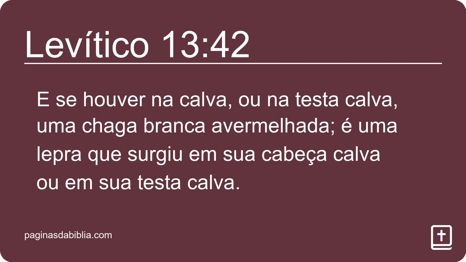 Levítico 13:42