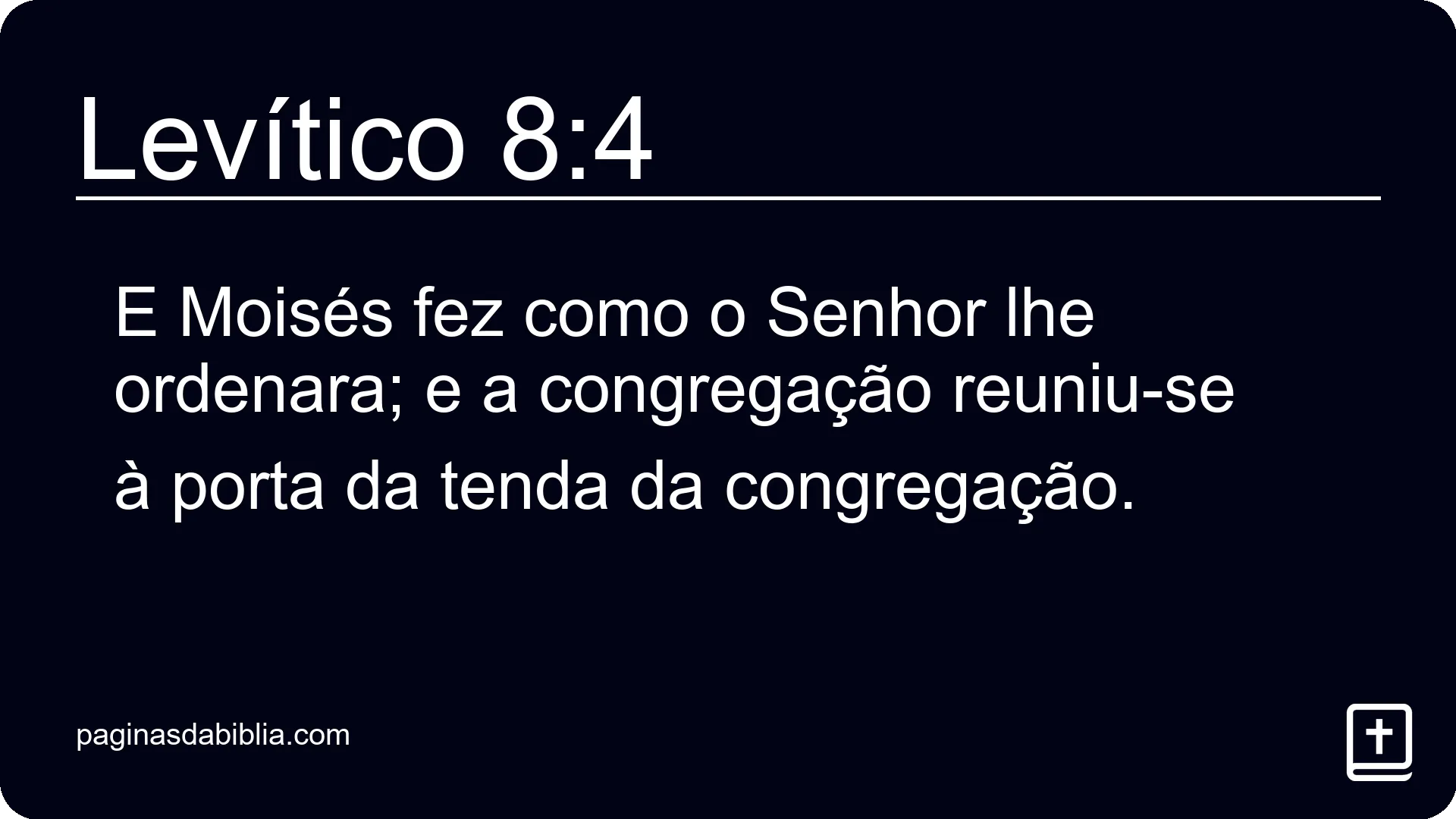 Levítico 8:4