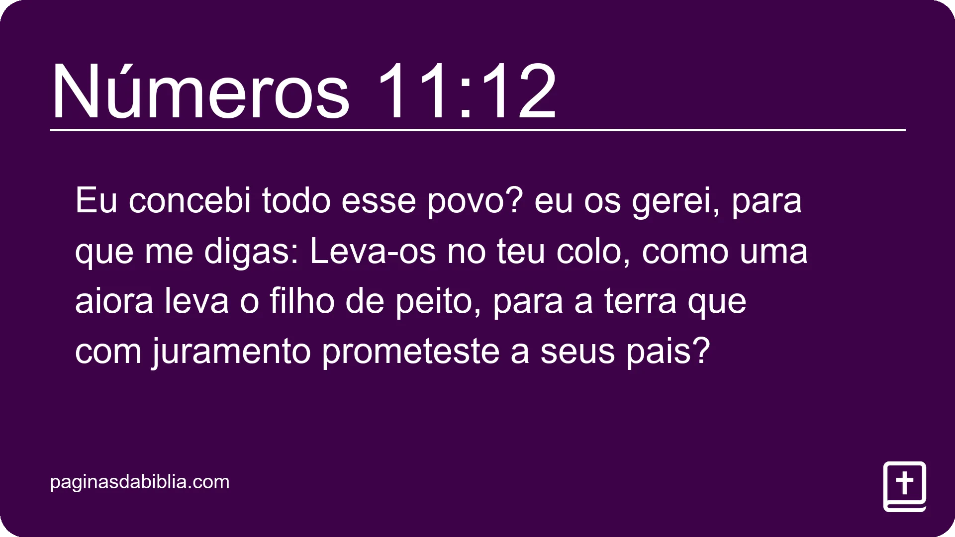 Números 11:12