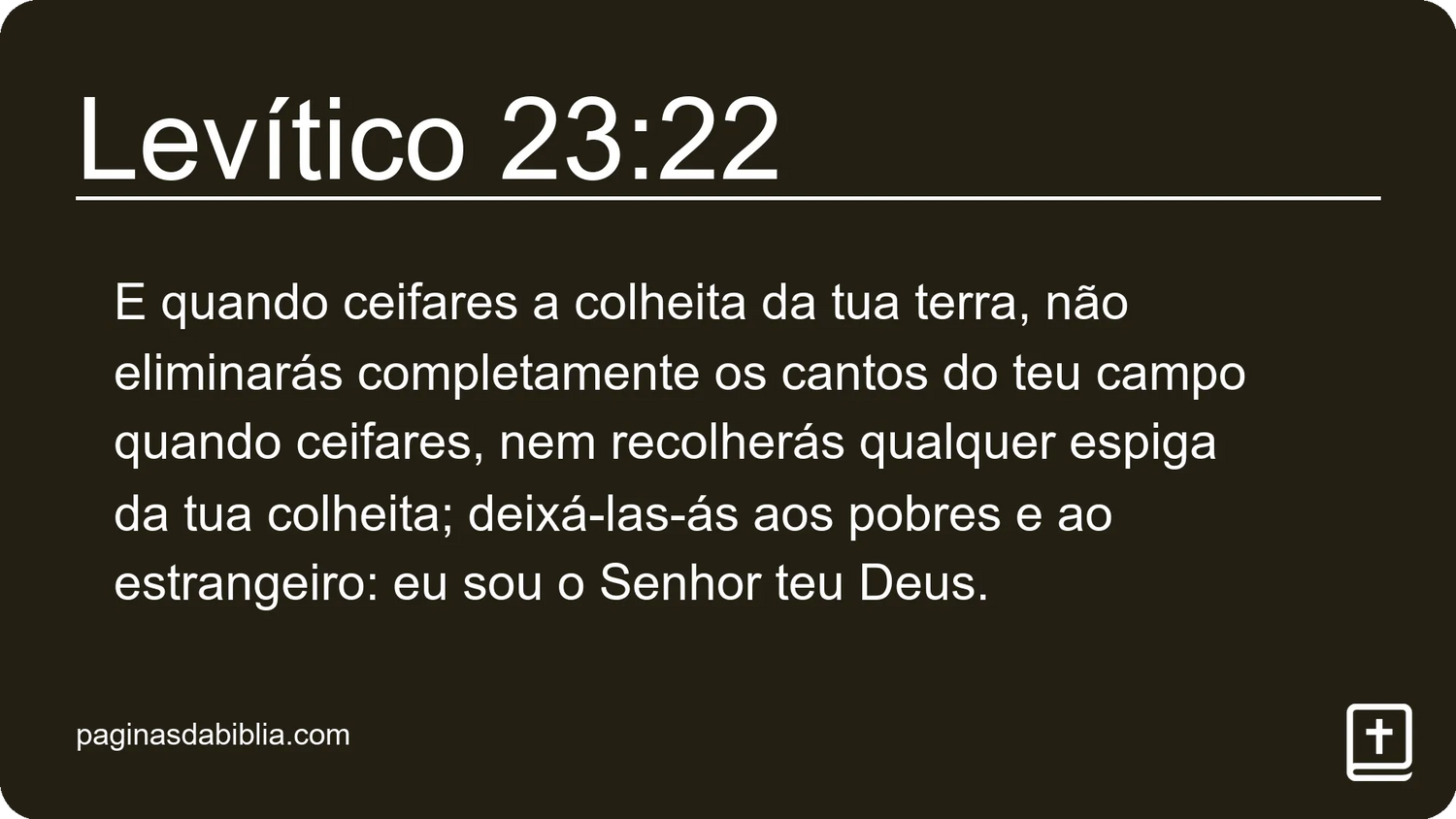 Levítico 23:22