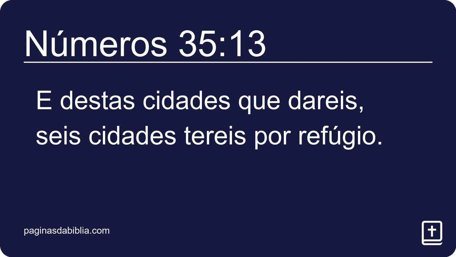 Números 35:13