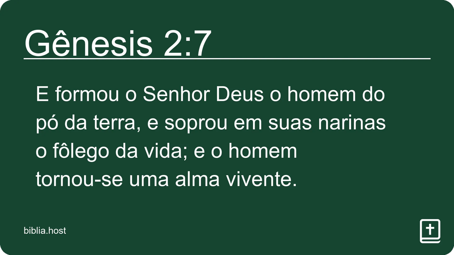 Gênesis 2:7