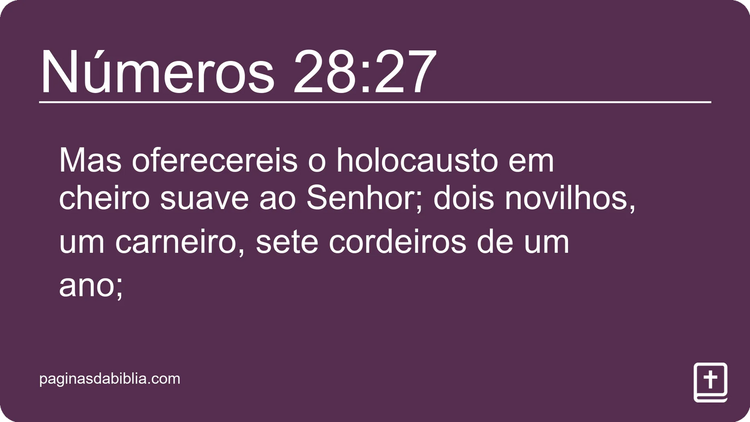 Números 28:27