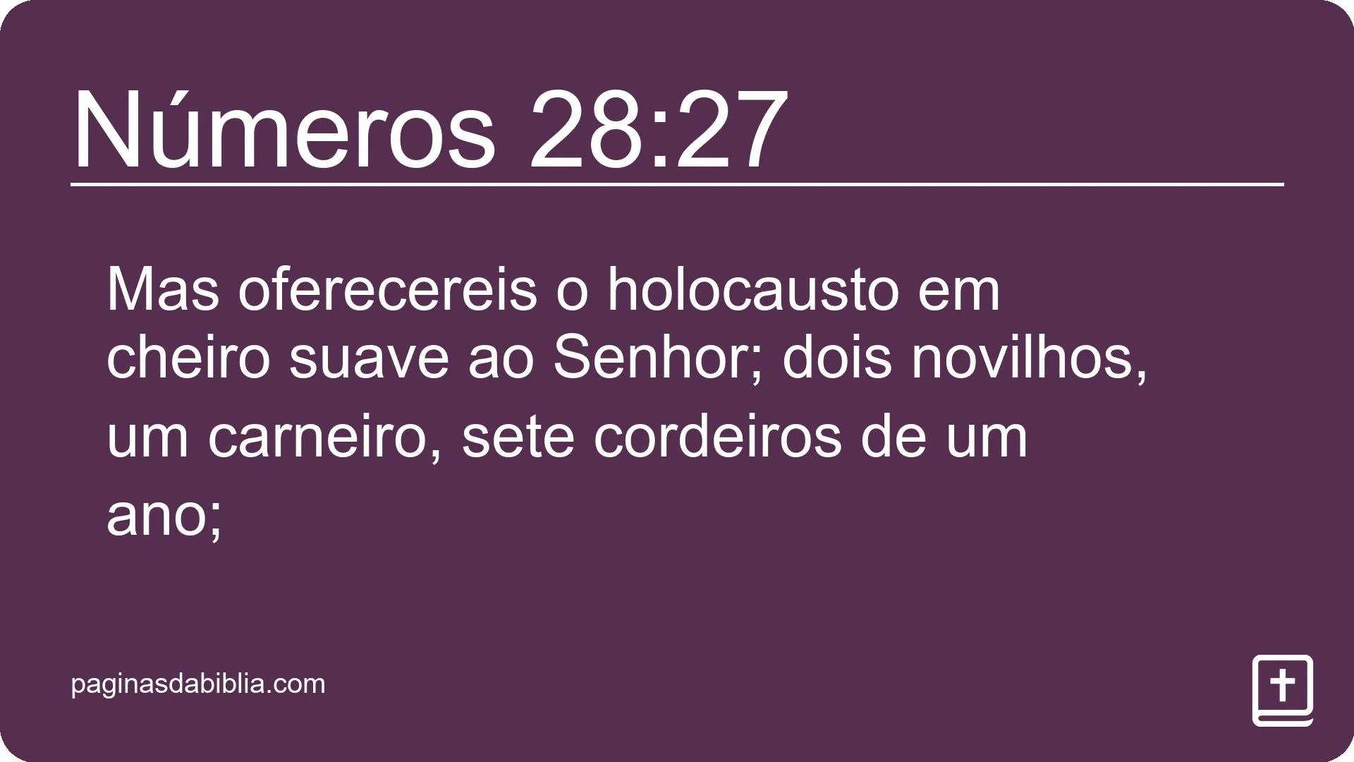 Números 28:27