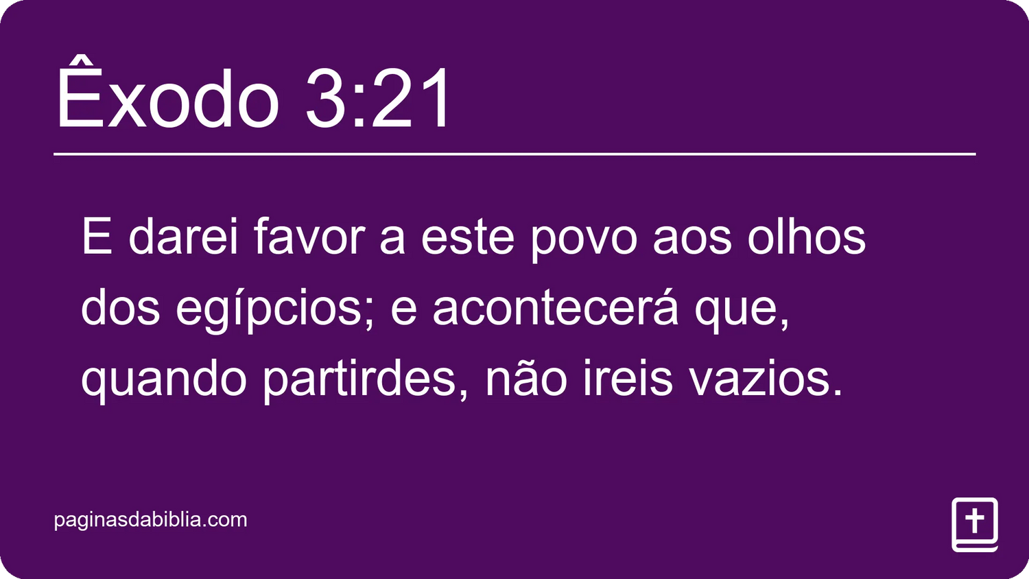 Êxodo 3:21