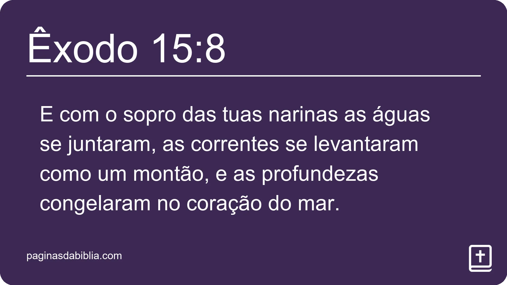 Êxodo 15:8