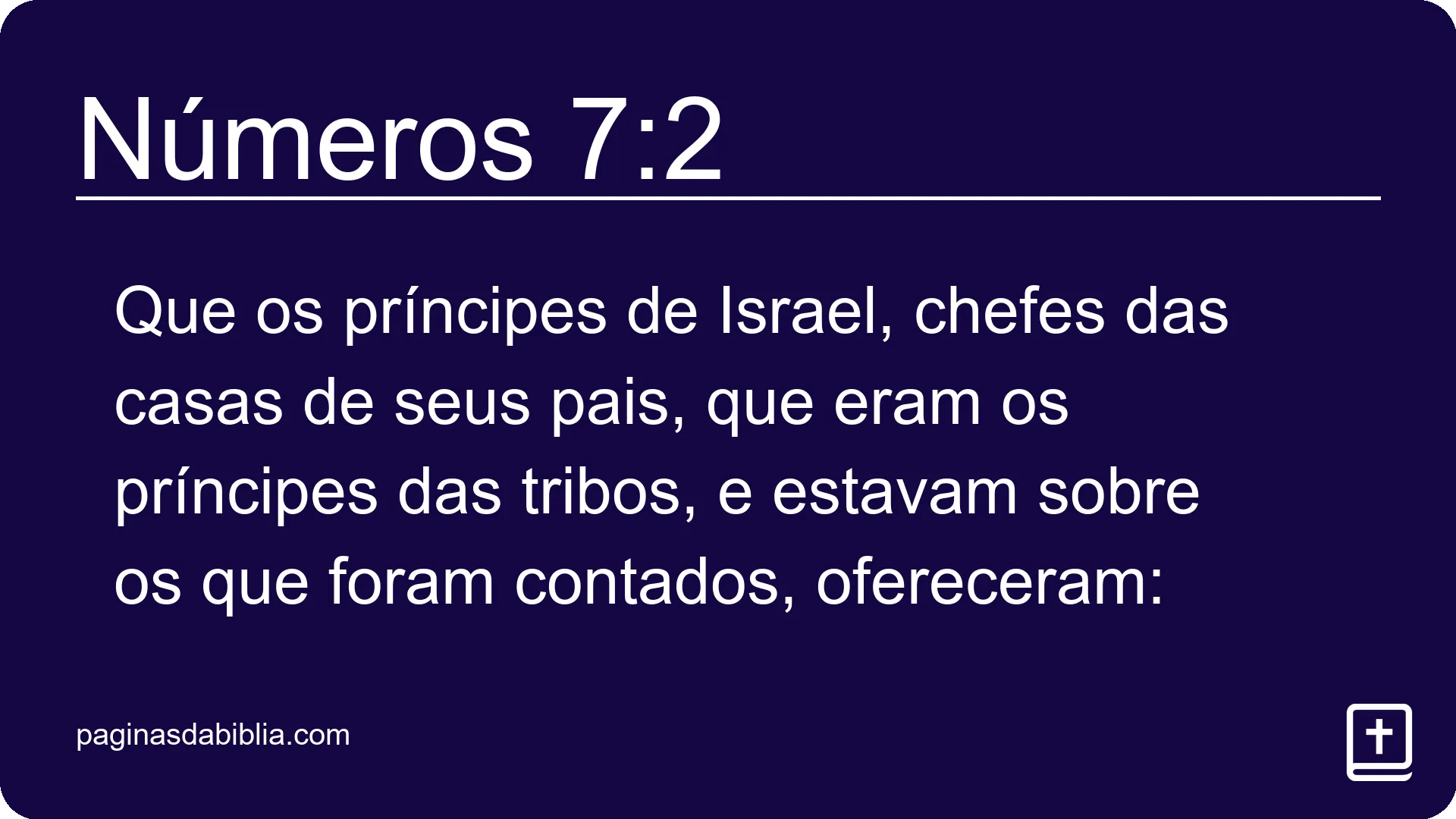 Números 7:2