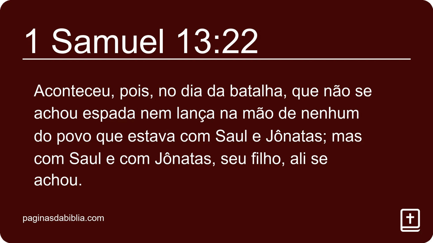 1 Samuel 13:22