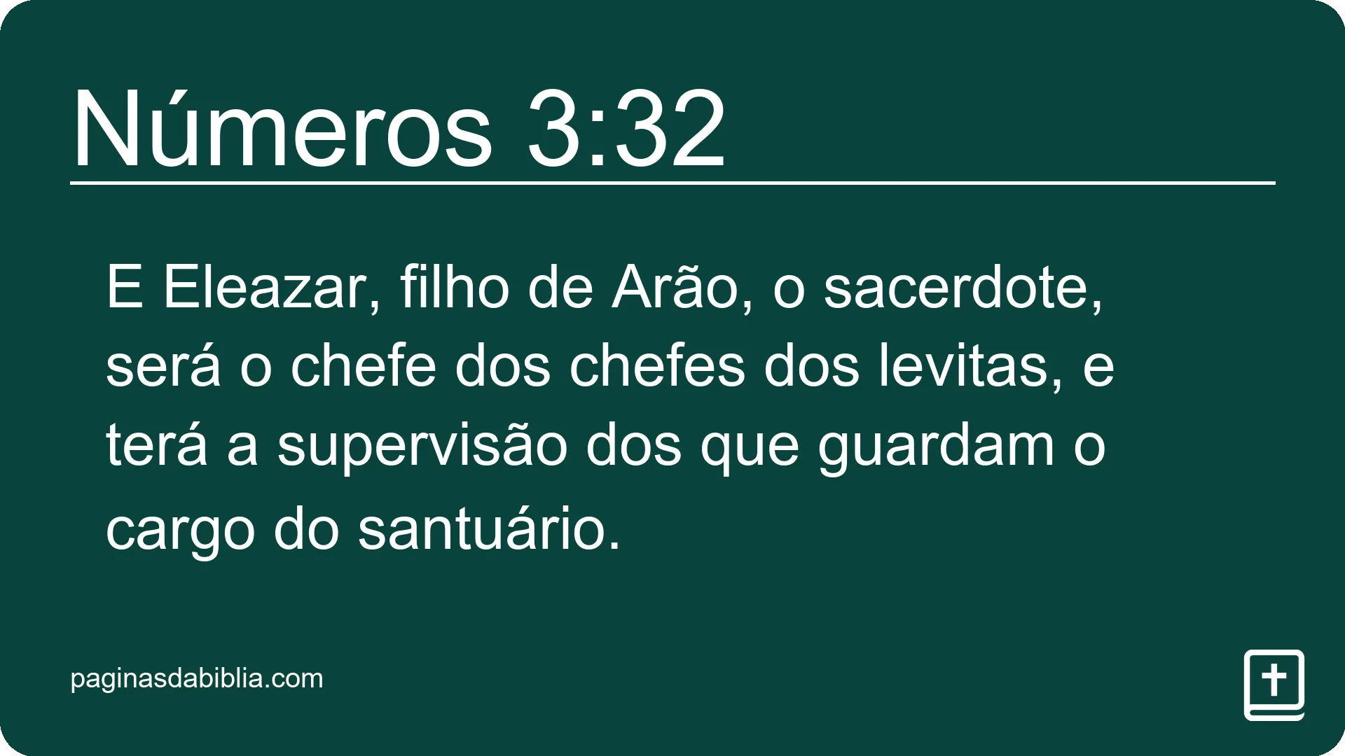 Números 3:32