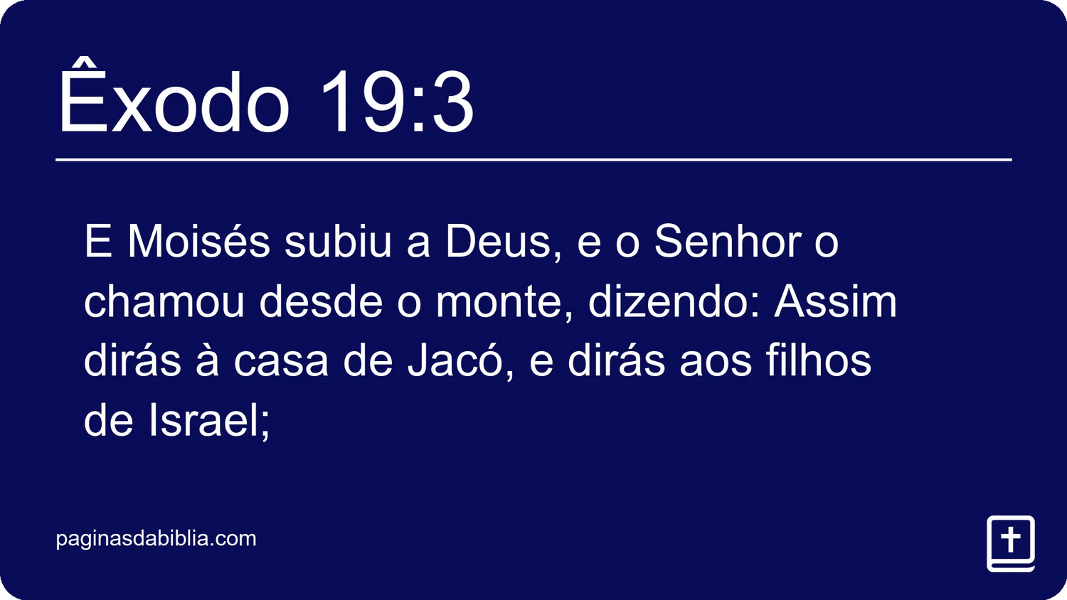 Êxodo 19:3