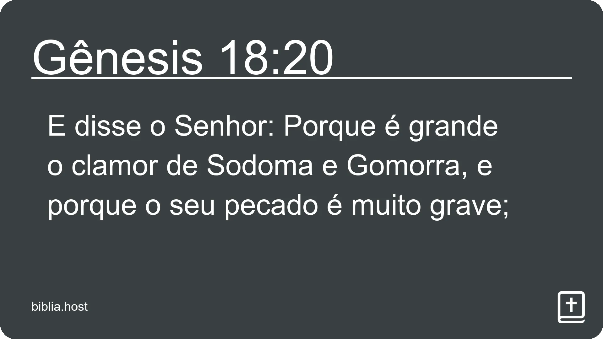 Gênesis 18:20