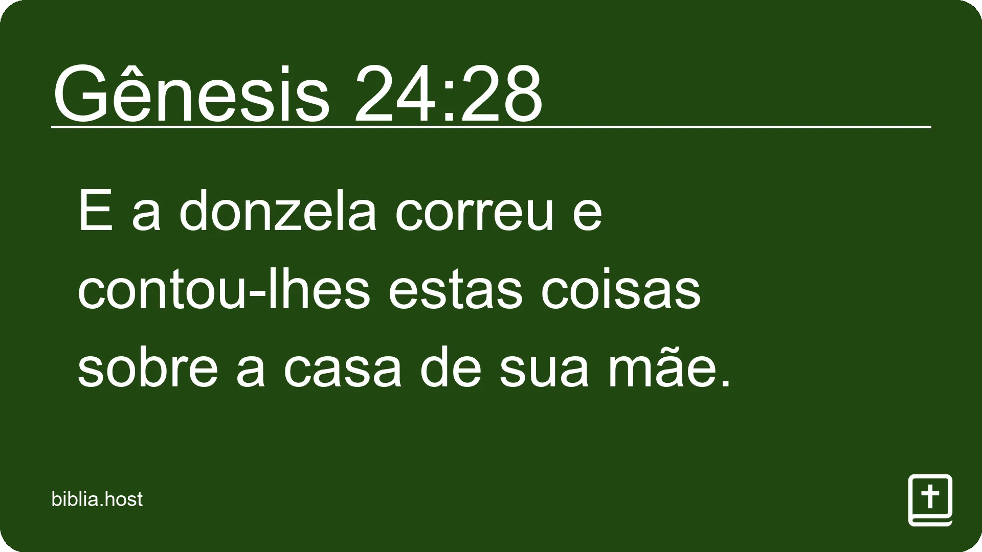 Gênesis 24:28