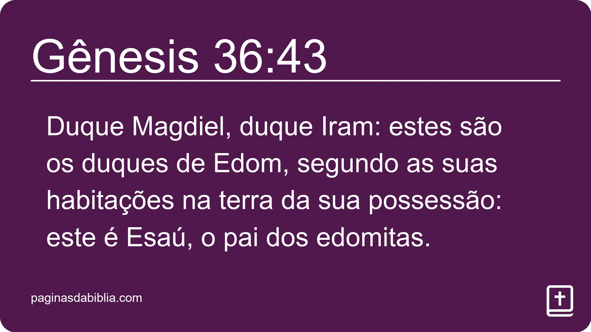 Gênesis 36:43