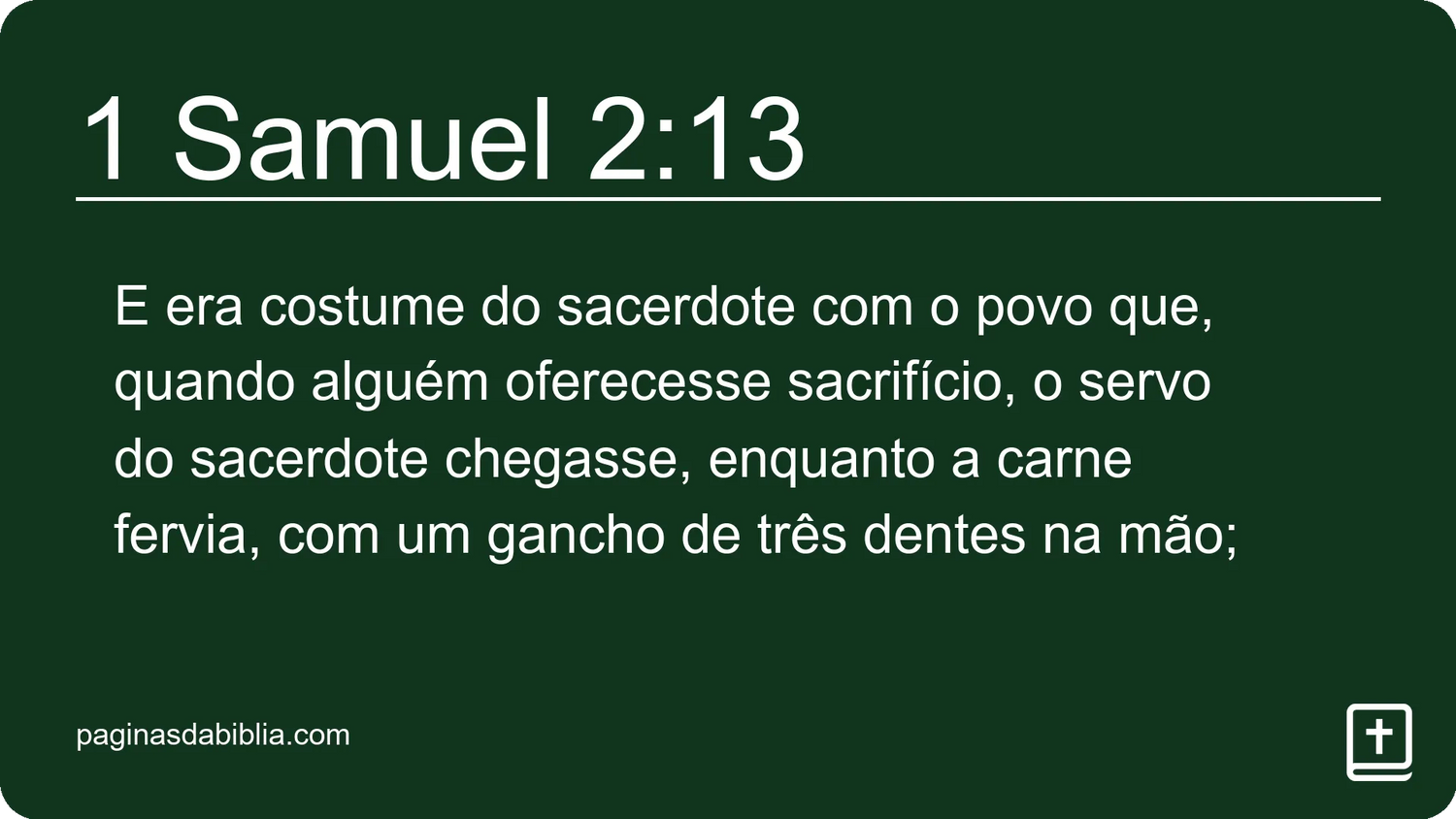 1 Samuel 2:13