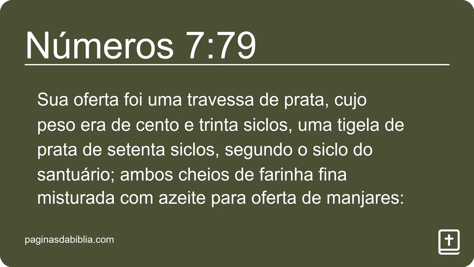 Números 7:79