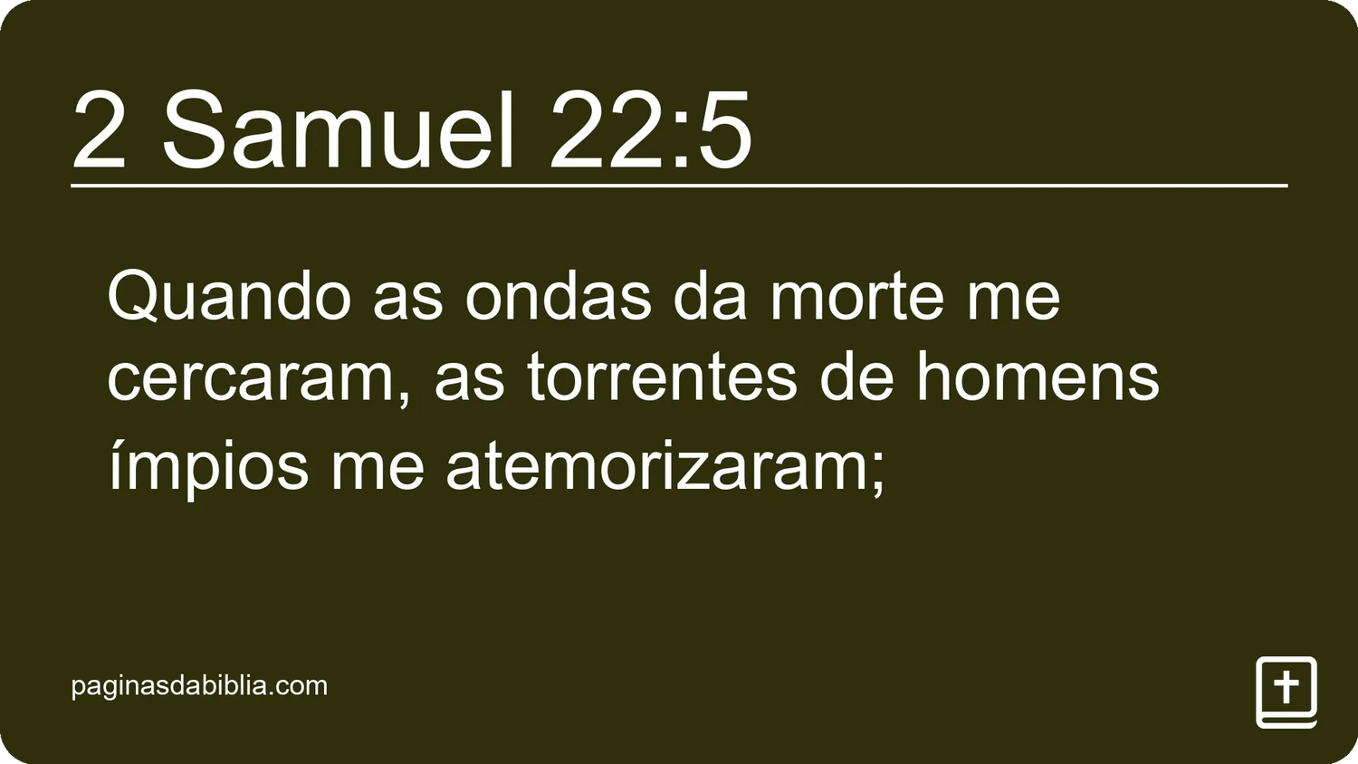 2 Samuel 22:5