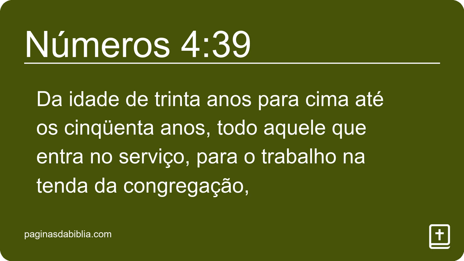 Números 4:39