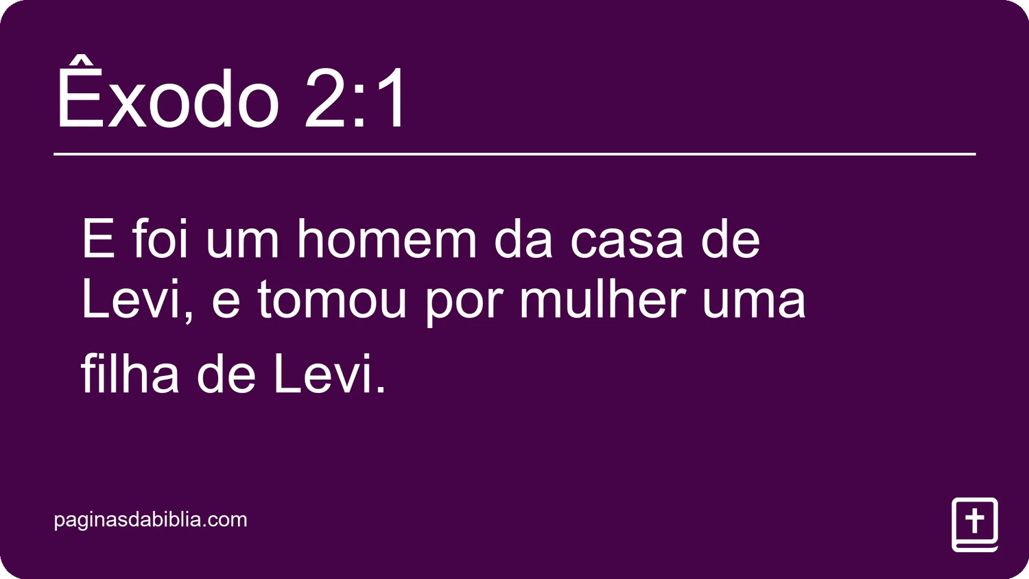 Êxodo 2:1