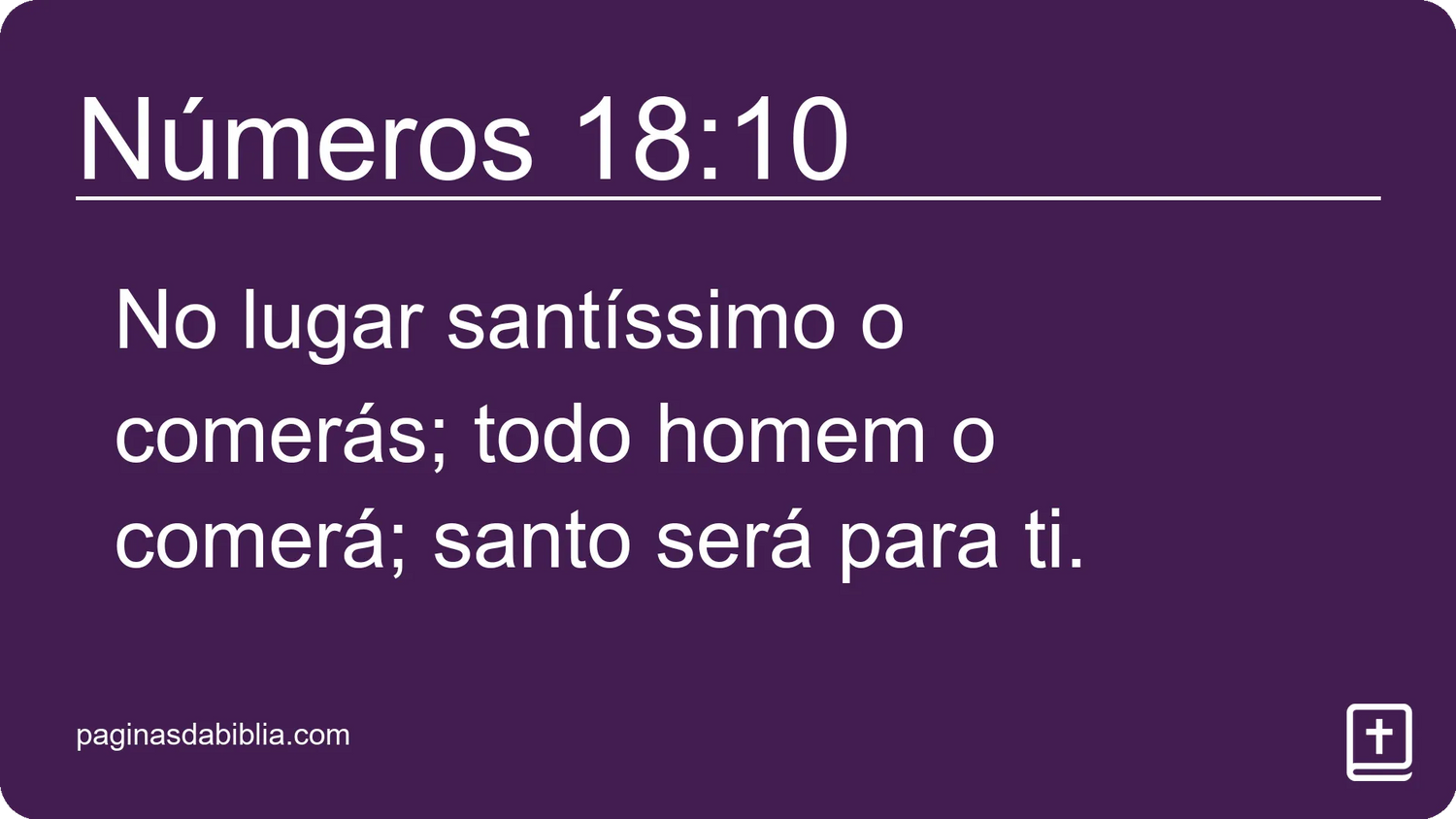 Números 18:10