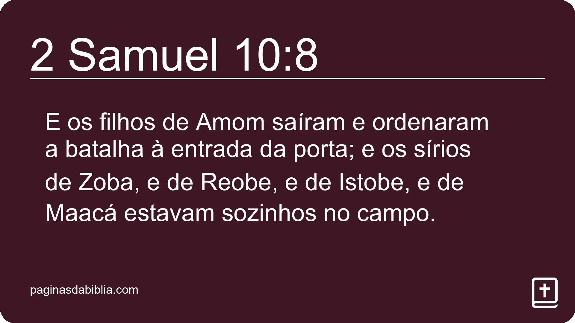 2 Samuel 10:8