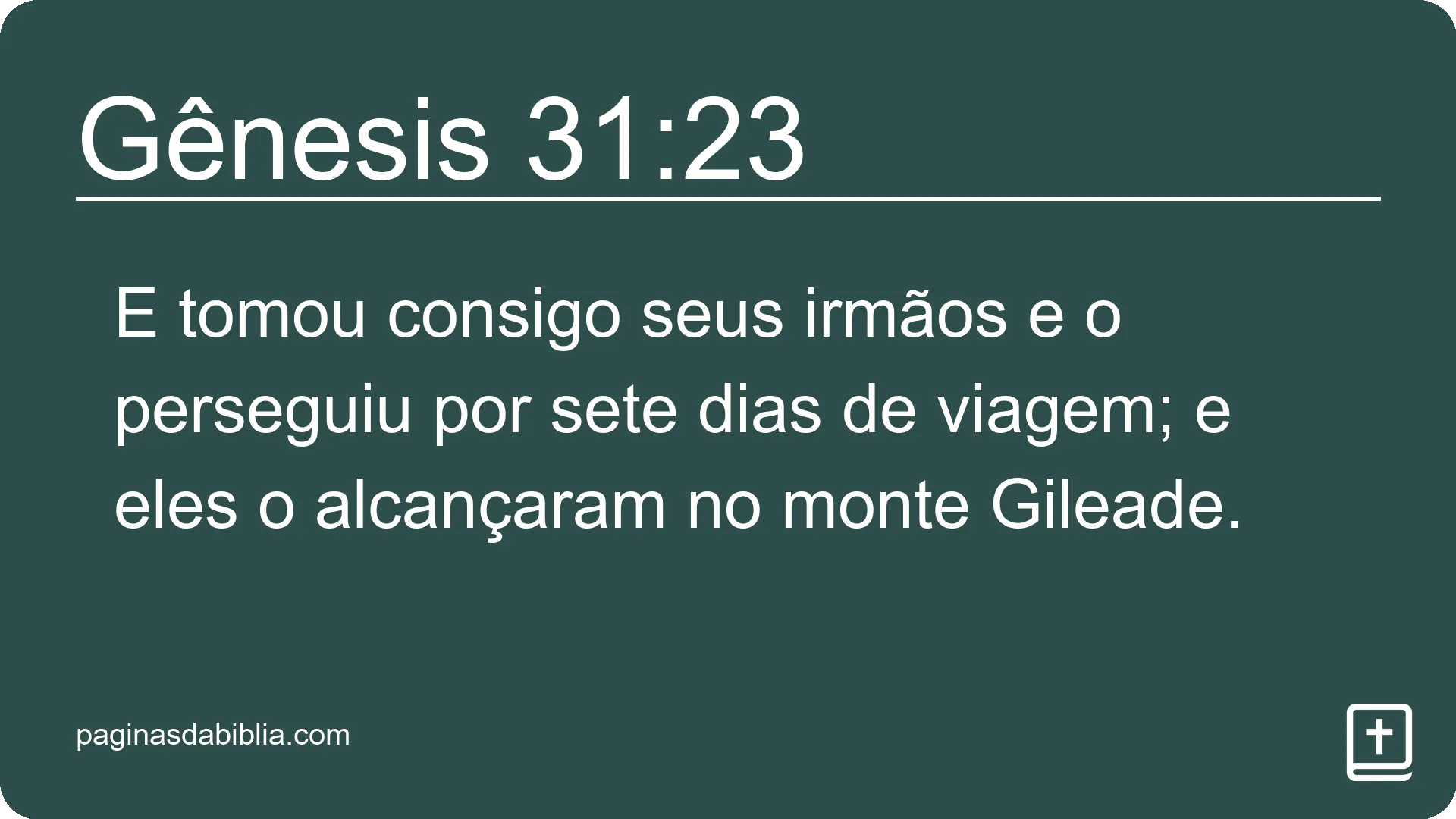 Gênesis 31:23