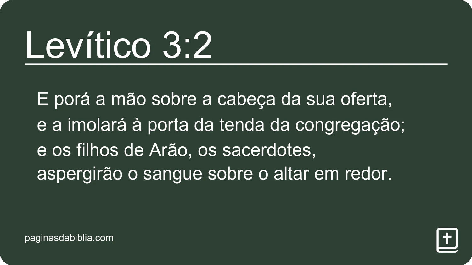 Levítico 3:2