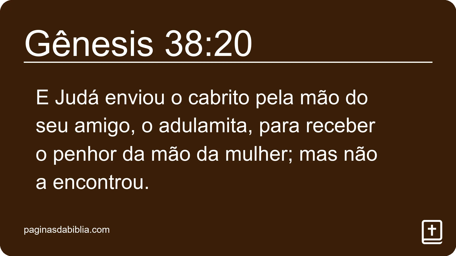 Gênesis 38:20