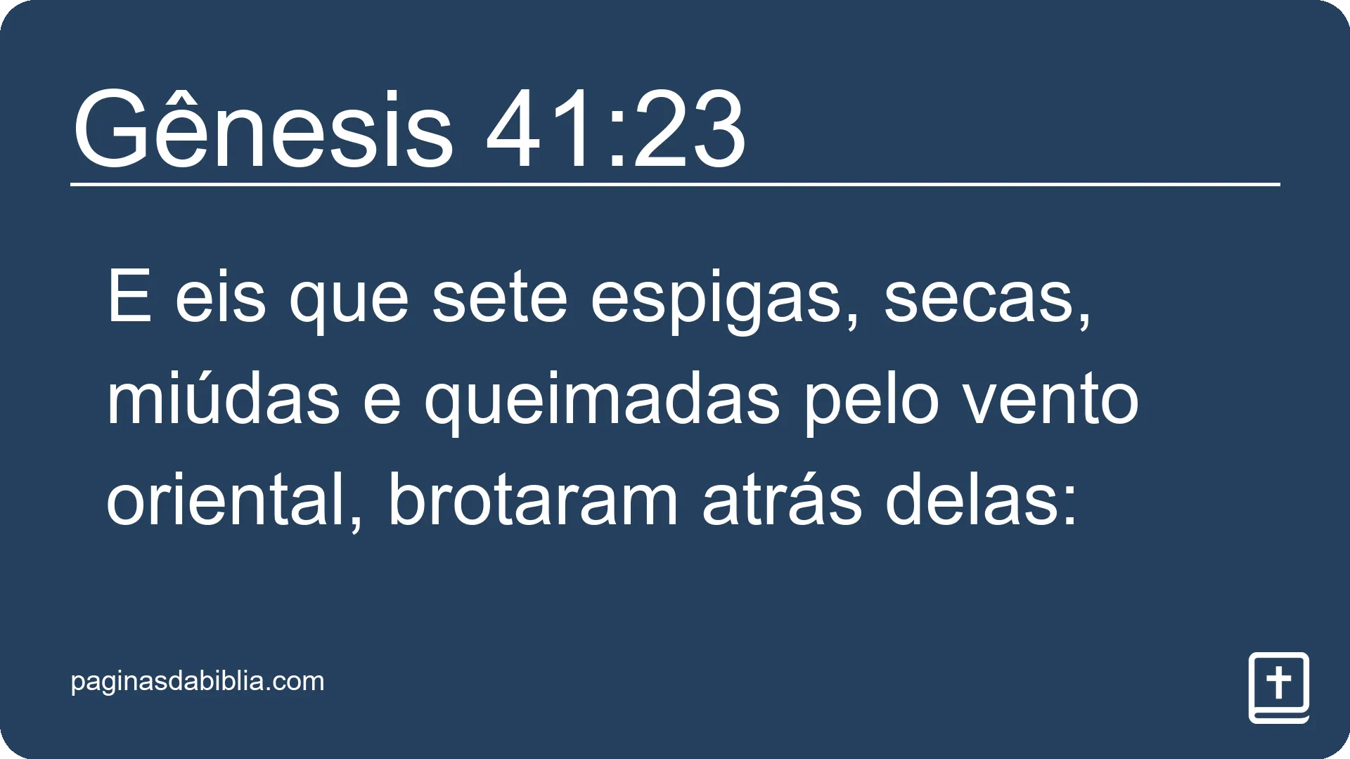 Gênesis 41:23