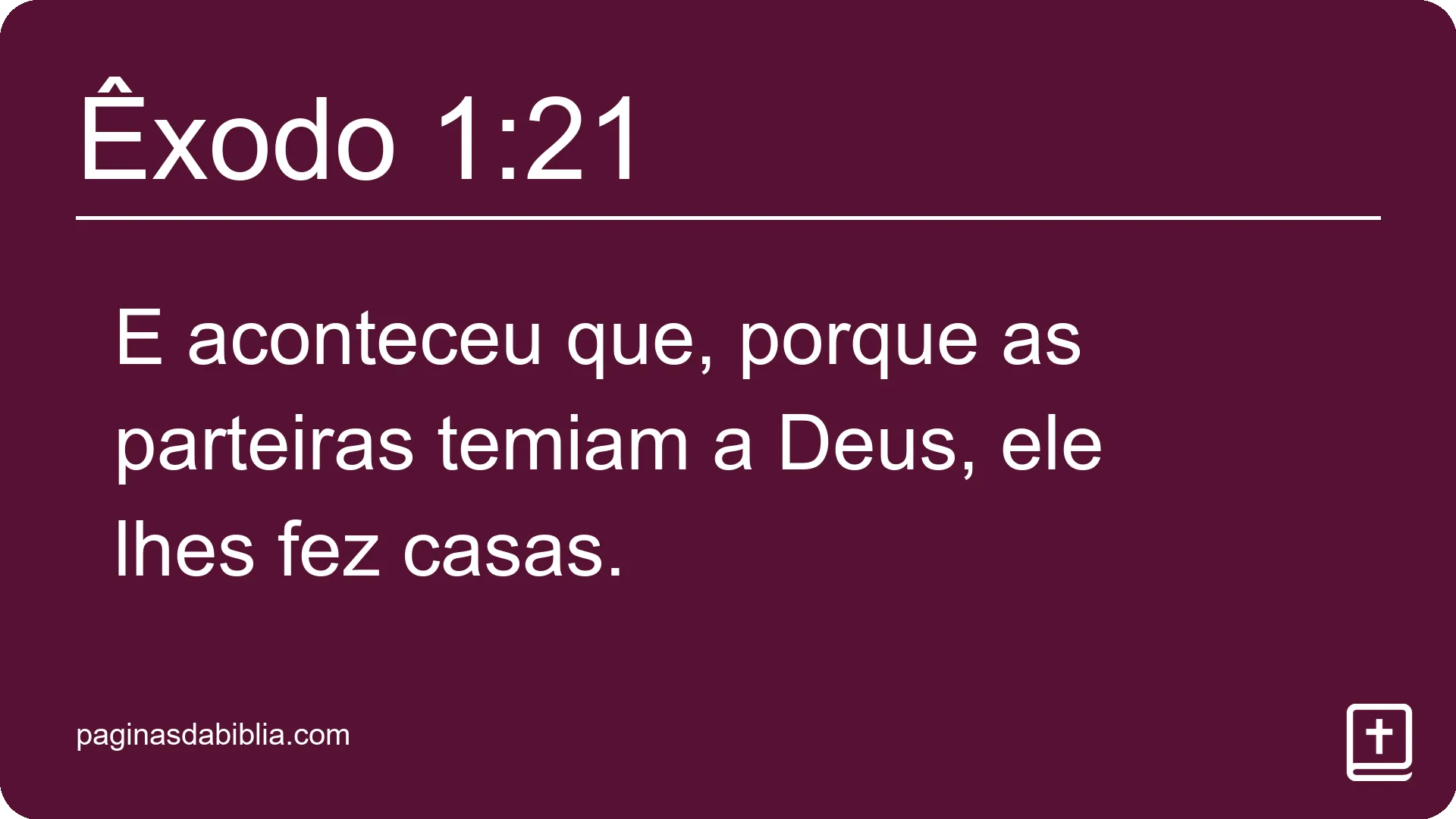 Êxodo 1:21