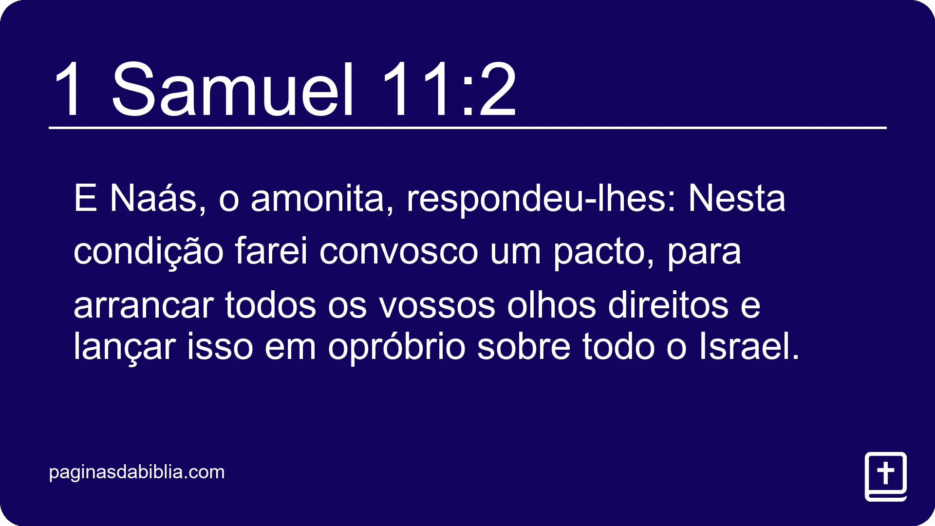 1 Samuel 11:2