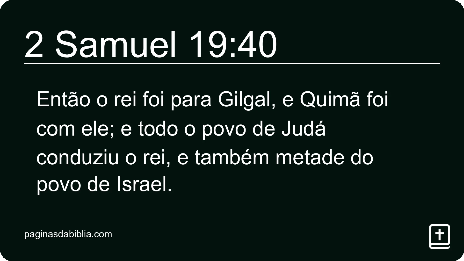 2 Samuel 19:40