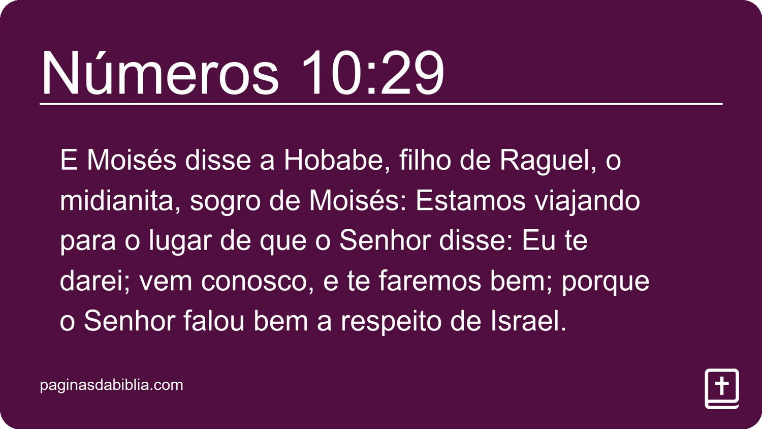 Números 10:29