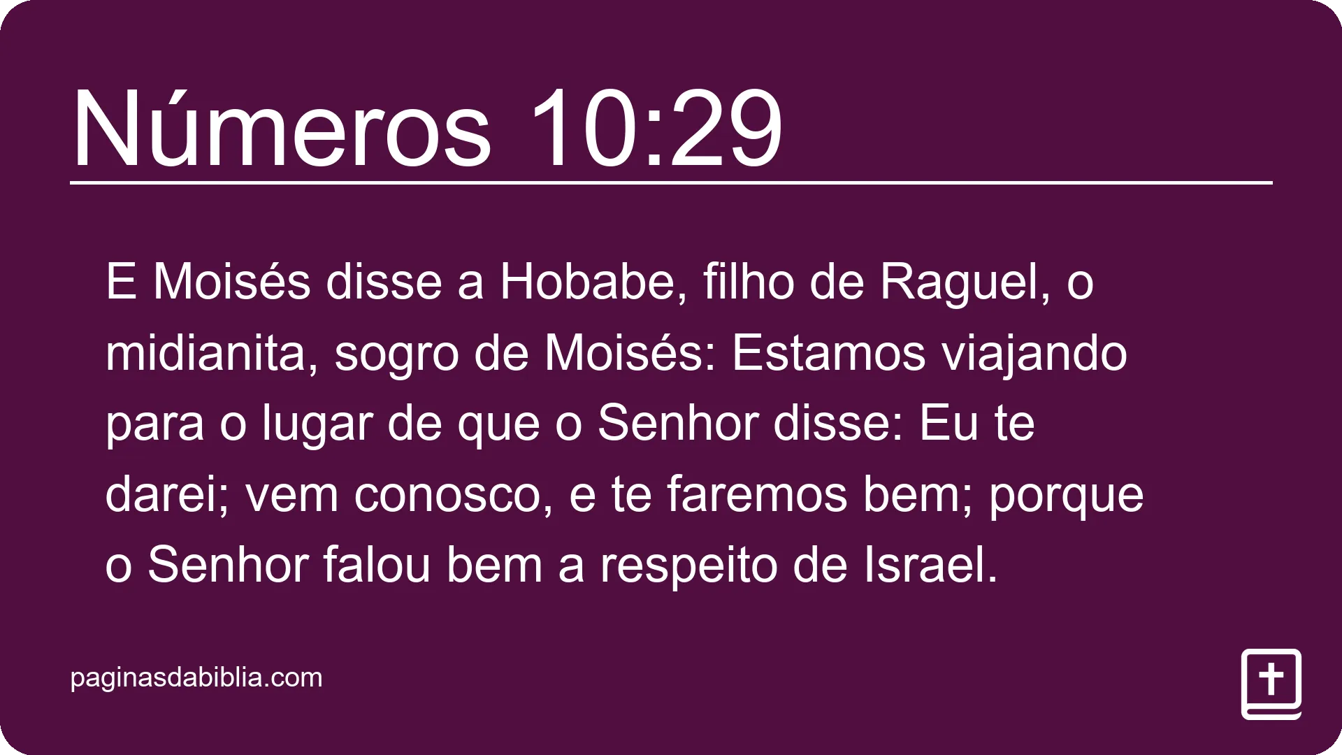 Números 10:29