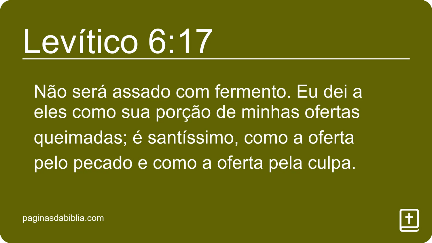 Levítico 6:17