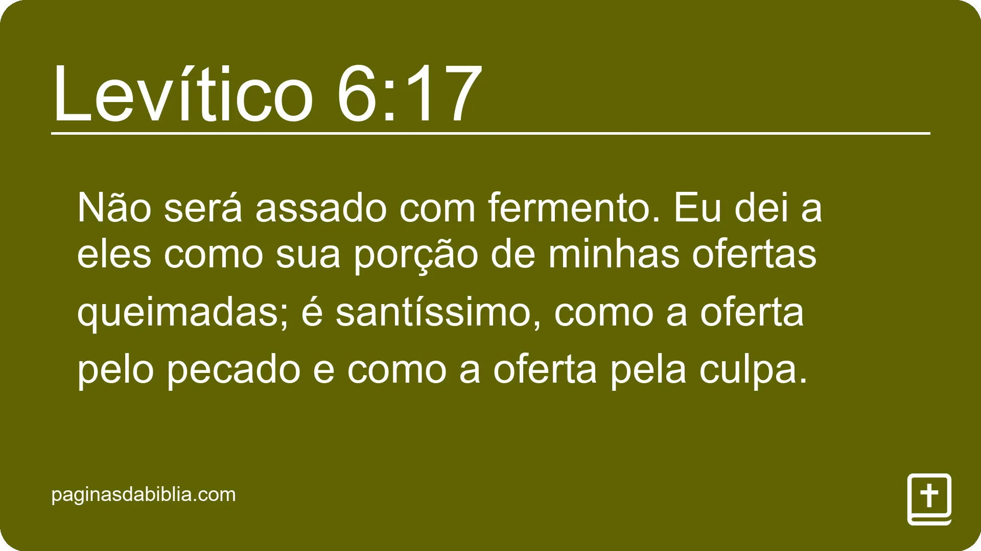 Levítico 6:17