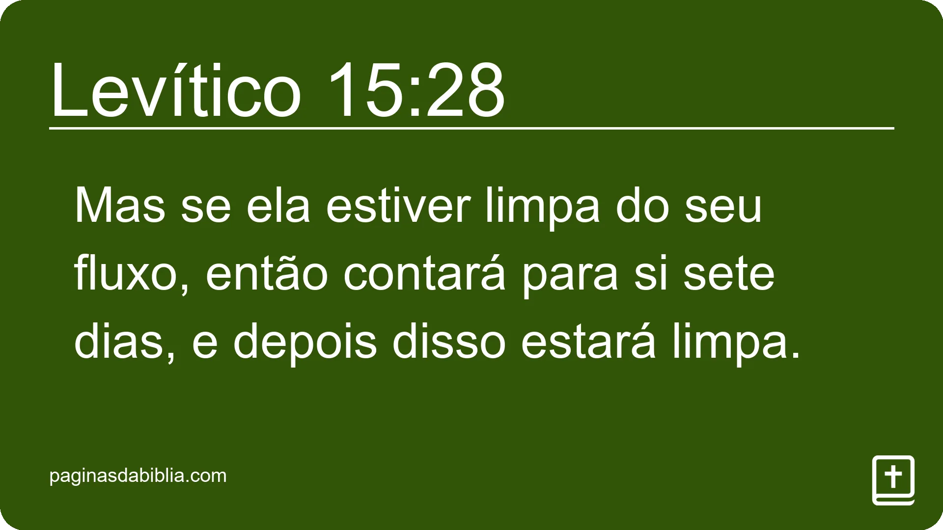 Levítico 15:28