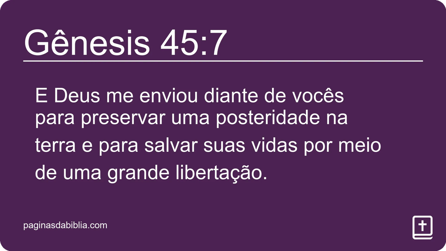 Gênesis 45:7