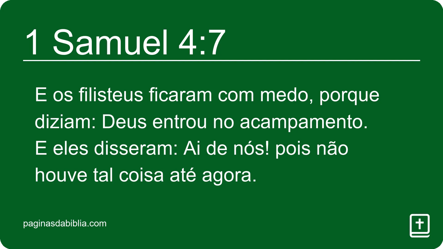 1 Samuel 4:7