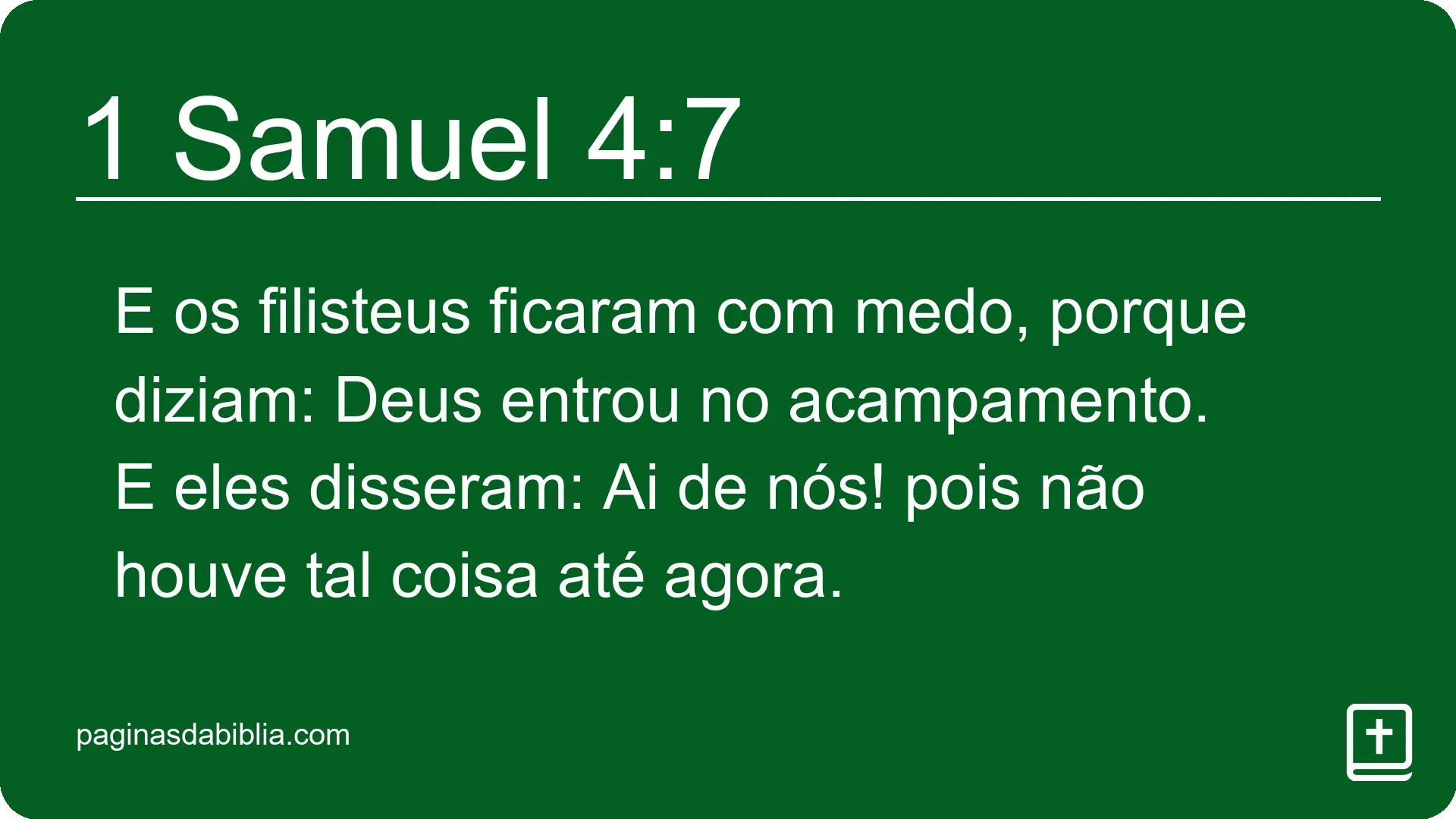 1 Samuel 4:7