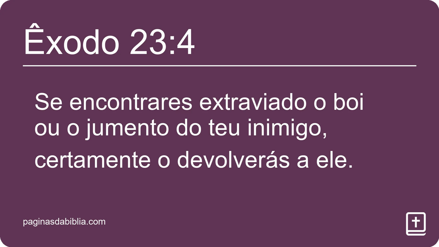 Êxodo 23:4