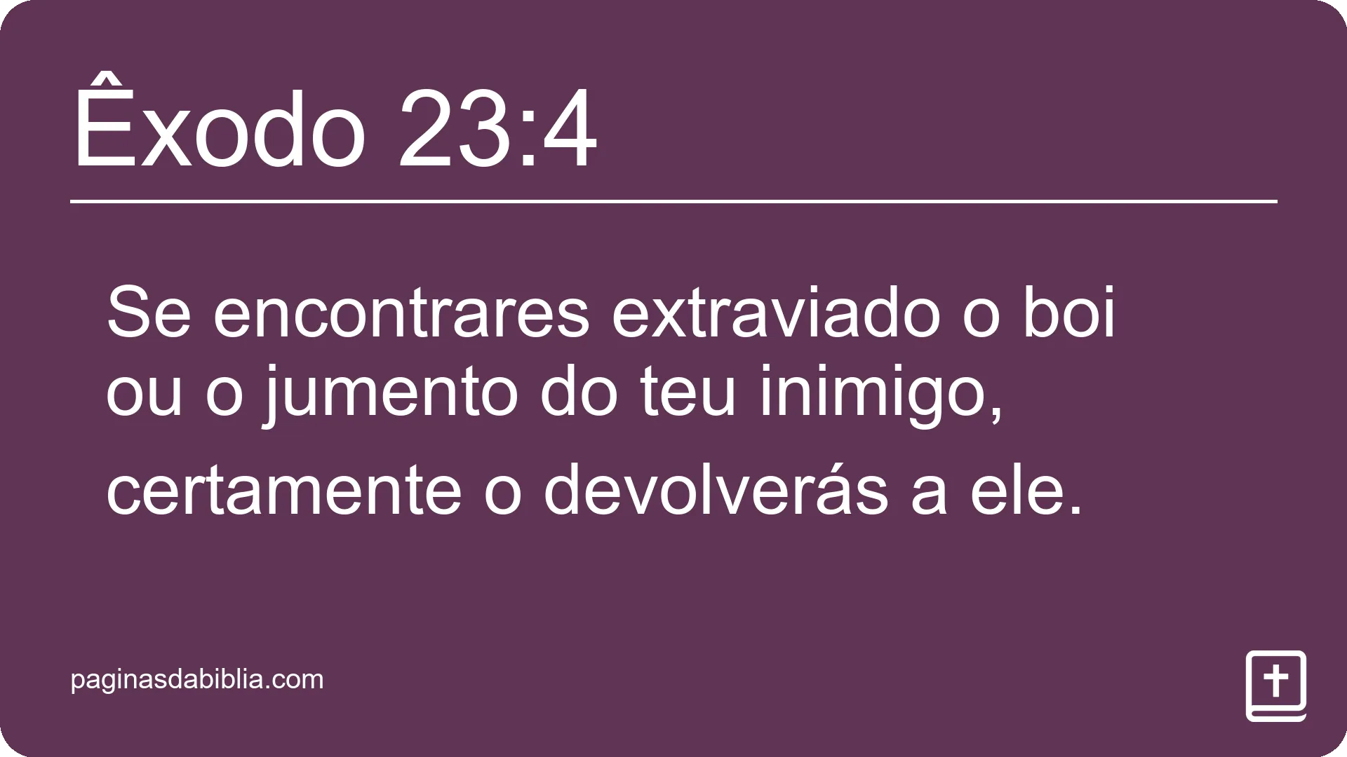 Êxodo 23:4