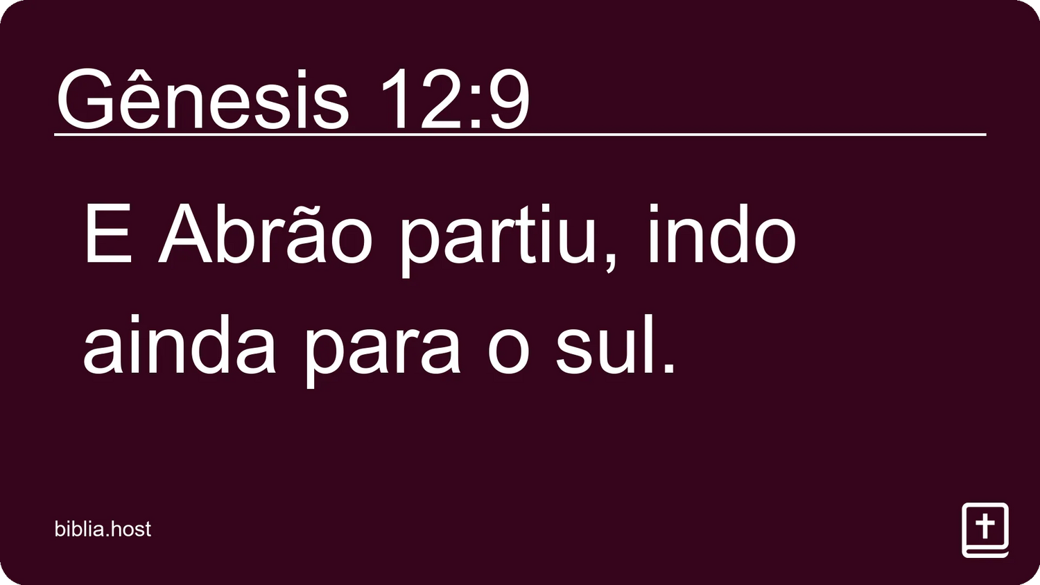 Gênesis 12:9