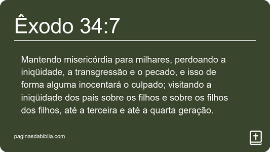 Êxodo 34:7