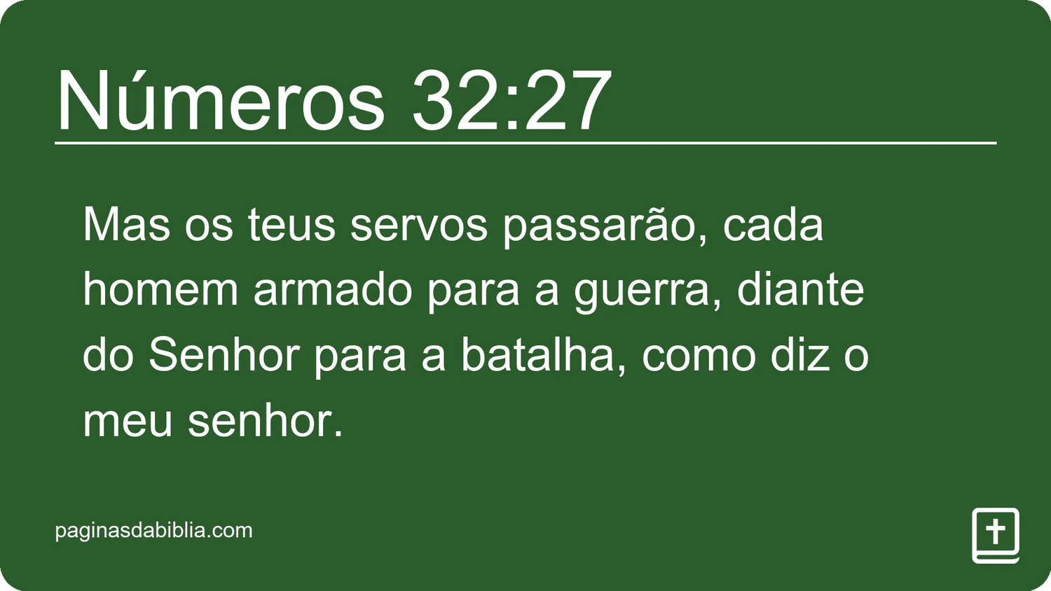 Números 32:27