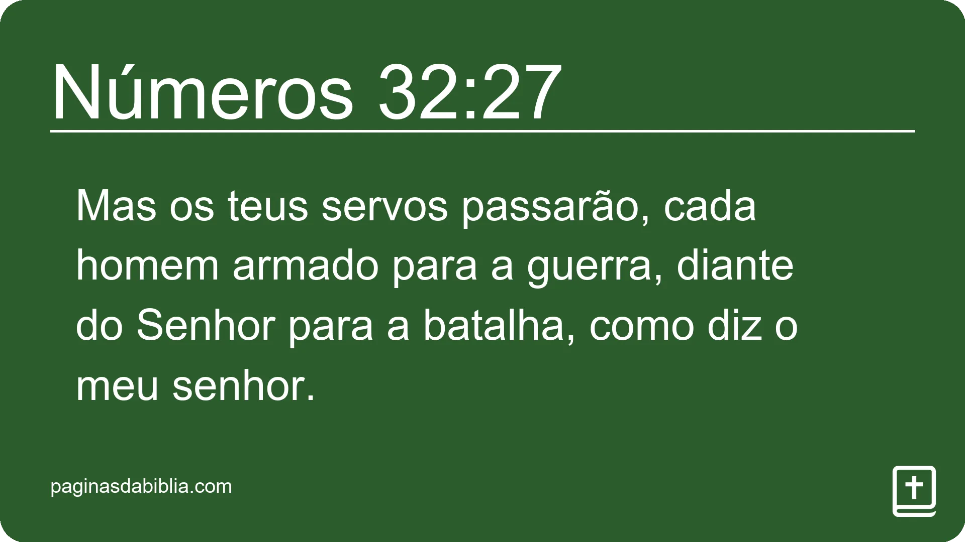 Números 32:27