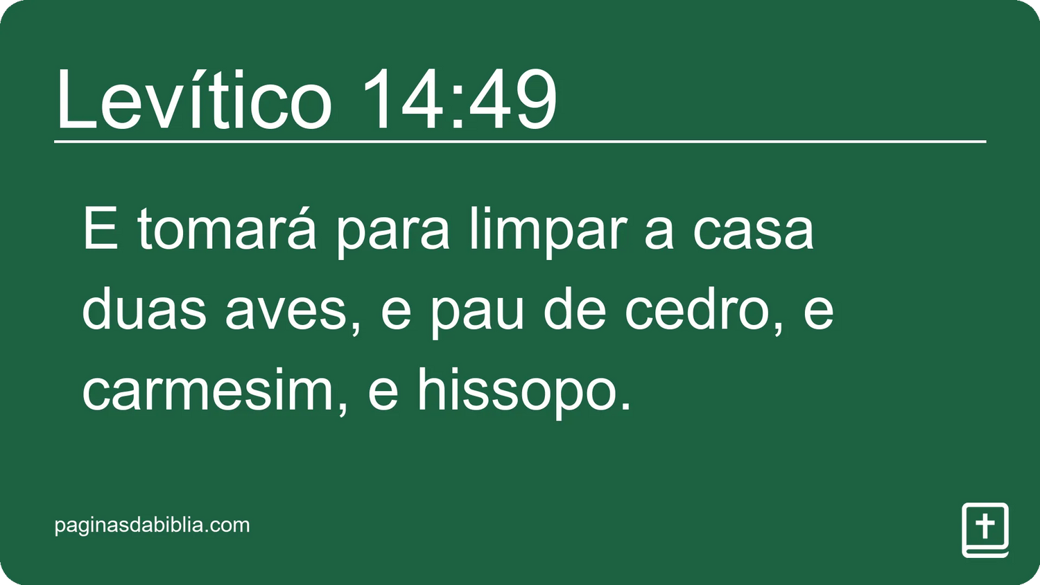 Levítico 14:49