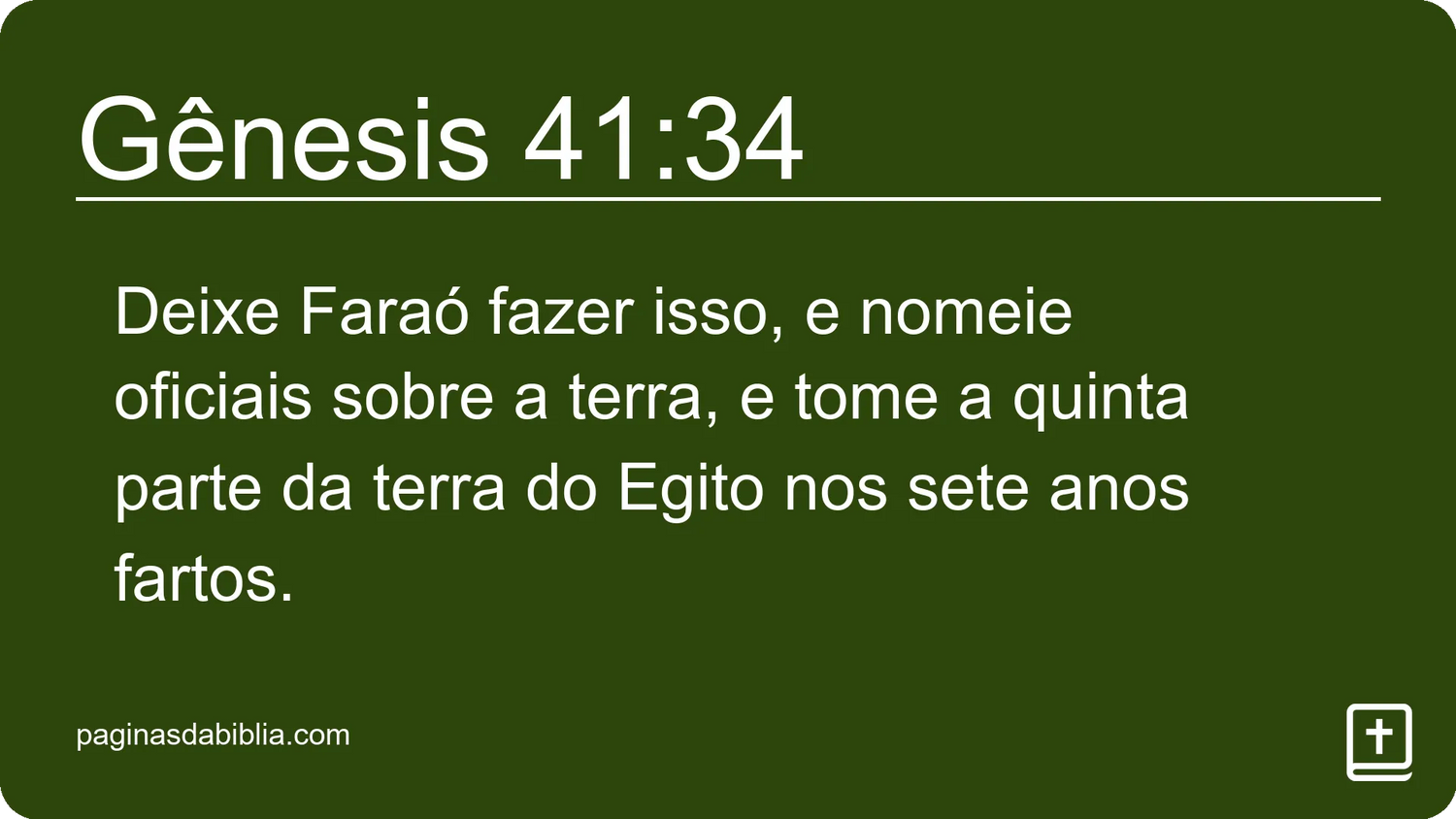 Gênesis 41:34